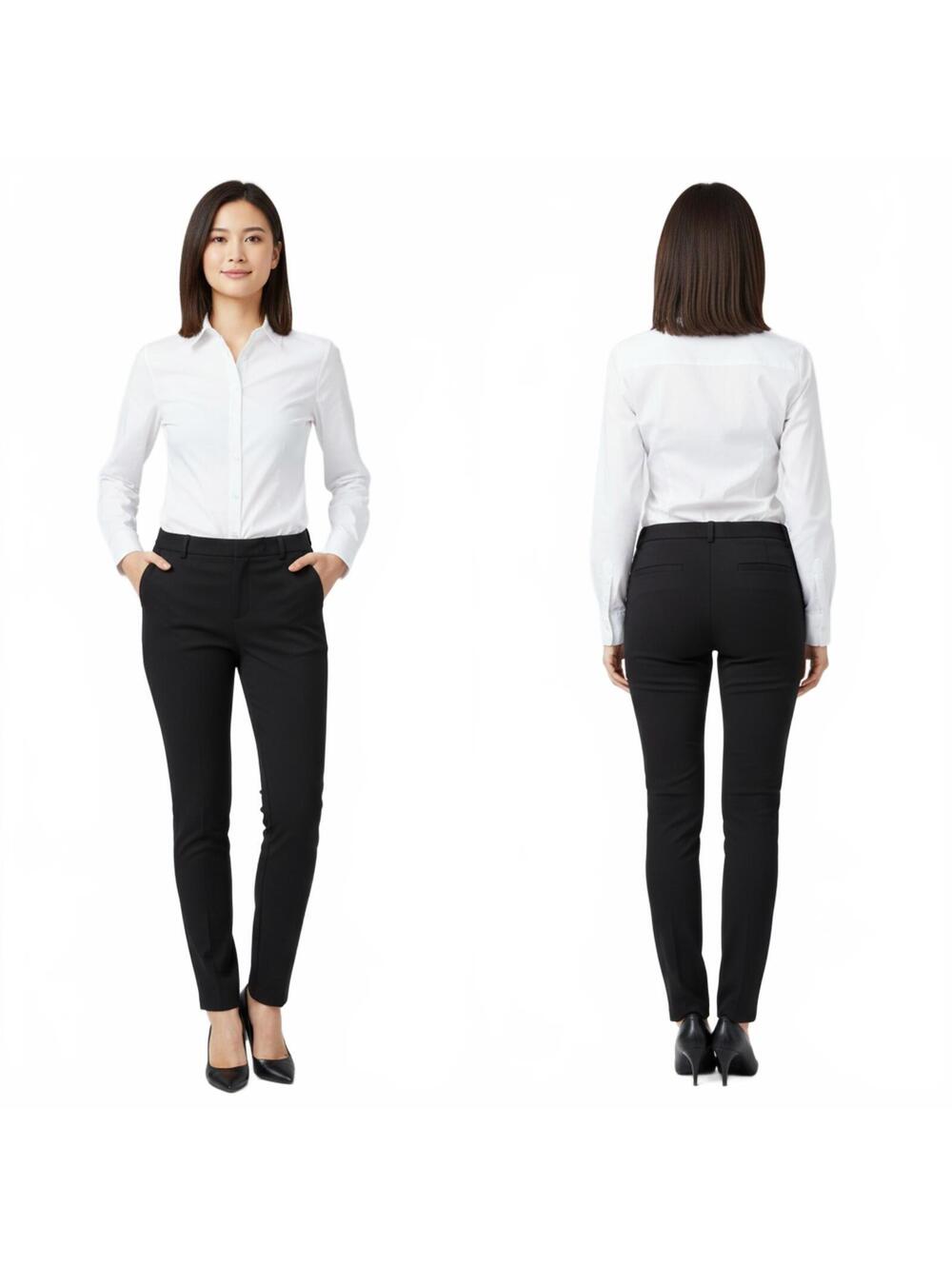 Vince Camuto Black Dress Pants Career Trouser Stretch Size 4